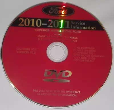 2010 2011 Ford F150 F250 F350 F450 Expedition Mustang Service Repair Manual Dvd • $49.99