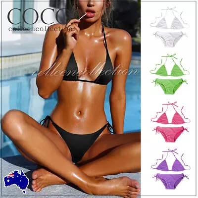 $8.45 • Buy Women Bikini Set Sexy Top Bra Hot Summer Sexy Lingerie Swimsuit Swimwear Beach