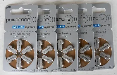 Lot Of 30 Power One P312 Hearing Aid Batteries Exp Dec 2025 Made In Germany NEW • $12.50