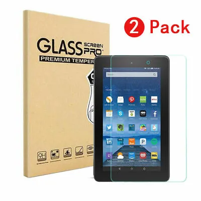 2 Pack Tempered Glass Screen Protector For Amazon Fire 7  / HD 8 / HD 10  Tablet • $6.99