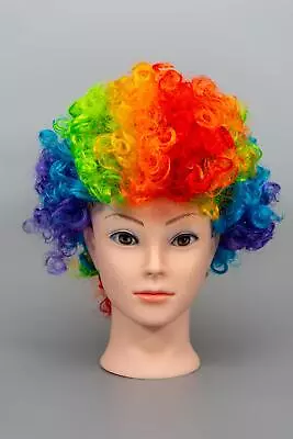 Curly Hair Afro Wigs Fancy Dress Party Costume Funky Disco Clown Men Ladies 70S • £5.56