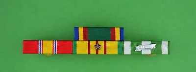 Navy Vietnam War Service Mounted 4 Ribbon Bar - Unit Citation - Campaign Star • $17.95