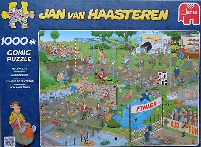 Jan Van Haasteren   1000 Piece Jigsaw  MUDRACERS  Complete • £4