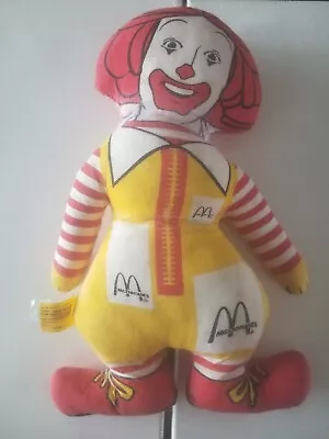 Vintage 1985 McDonald’s 13” Plush Doll Ronald McDonald Stuffed Clown • $10