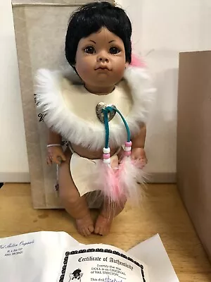 $90 • Buy Val Shelton 13  Rosebud Native American Vinyl Doll Baby Makers Signed & COA NEW