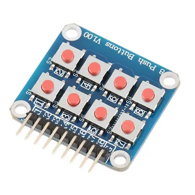 Matrix 8 Keypad Keyboard Board Module 8 Button Tactile Switch For Arduino • $1.09