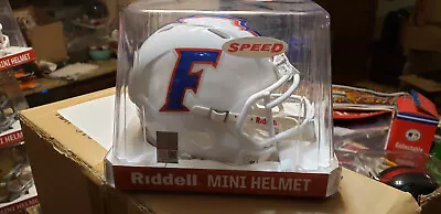 Florida Gators White Chrome Logo Replica Mini Helmet Ncaa Riddell • $29.95