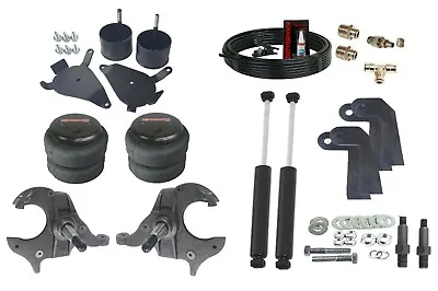 Front Weld On Air Ride Suspension Kit Spindles Shock Relocate For 1982-2005 S10 • $604.66