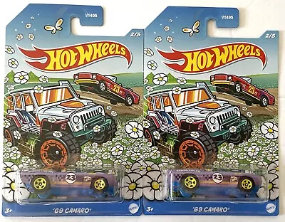 Hot Wheels '69 Camaro Spring Series Diecast Cars Lot Of 2 • $4.95