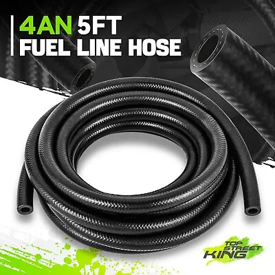 1/4  ID 5FT 4AN NBR Rubber Gasoline/Diesel/Biodiesel/Engine Oil/Fuel Line Hose • $14.36