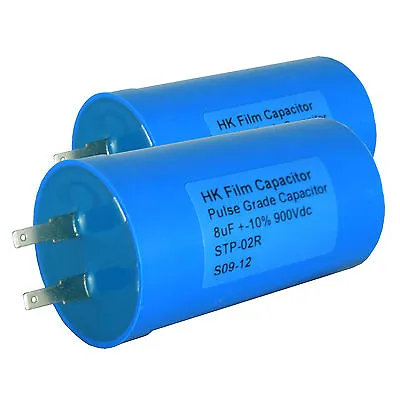2 X 8uF 900 Volt Pulse Capacitors - For Electric Fence Energisers (CAP010) • $11