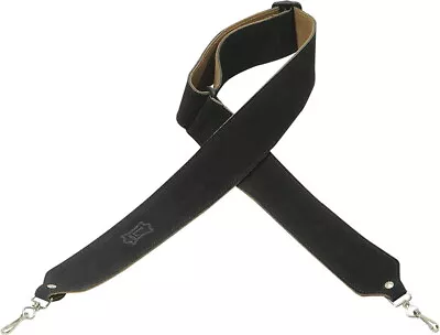 $29.95 • Buy Levys M9S Black 2 Inch Suede Banjo Strap W/ Clips, New!