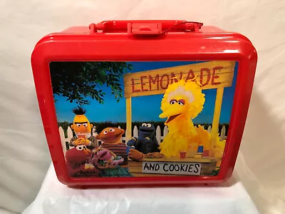 Sesame Street Vintage Aladdin Lunch Box Lemonade & Cookies Big Bird Elmo Burt • $17.95