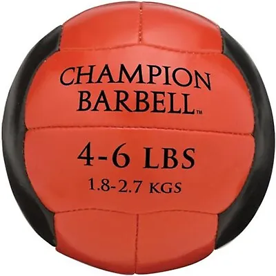 Champion Barbell Medicine Ball 4-6 Lb. - Red • $40.28