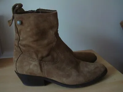 NOTRE-V Brown SUEDE ANKLE BOOTS Made In Italy 36 UK 3 Rrp £140 • £29.99