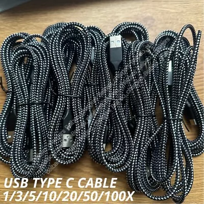 Bulk Lot 10ft USB Type C Fast Charger Cable Charging Cord For Samsung IPhone 15 • $291.29