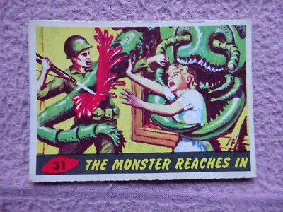 £19.99 • Buy A & BC GUM C1965 - MARS ATTACKS # 31 MONSTER REACHES IN- DECENT EXAMPLE & CENTRE