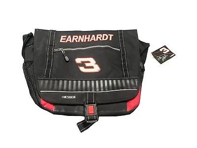 Dale Earnhardt # 3 NASCAR Laptop Messenger Bag Black Red Strap Pocket Zipper • $44.07