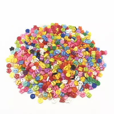 £5.61 • Buy Lot 50 Button Mixed 6mm 2 Hole Scrapbooking DIY Deco Haberdashery Sewing