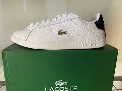 £49.99 • Buy La Coste Graduate Leather, White/Black, UK Mens Sizes 4 - 10.5