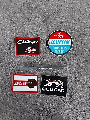 Vintage 60s 70s Mopar Duster Cougar  Challenger  Javelin Decal Sticker • $14.99