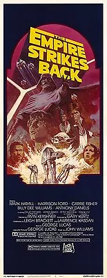 STAR WARS THE EMPIRE STRIKES BACK Movie Poster [Licensed-NEW-USA] 14x36  Insert  • $24.99