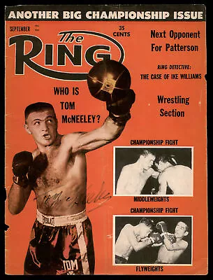 Tom McNeeley Authentic Autographed Signed Ring Magazine Cover (Light) 186864 • $19