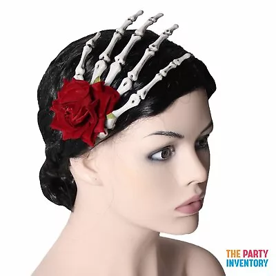 Day Of The Dead Skeleton Hand Hairpiece • $9.99