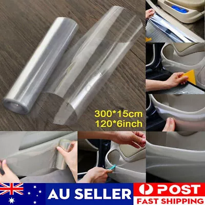 Car Paint Protection Film Clear PVC Anti Scratch Wrap Guard Roll Transparent 3M • $11.60