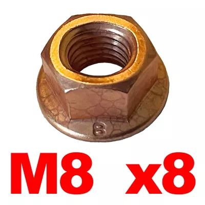 M8 Copper Nut X8 For BMW Exhaust System E30 E36 E46 E34 E39 Z3 18307620549 • $12.49