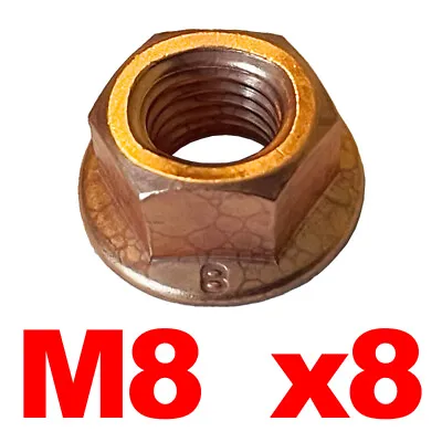$10.49 • Buy M8 Copper Nut X8 For Exhaust System For Porsche VW BMW Audi Mercedes