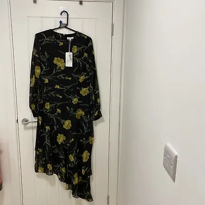 Warehouse Carnation Print Midi Dress Size 14. B12 • £6