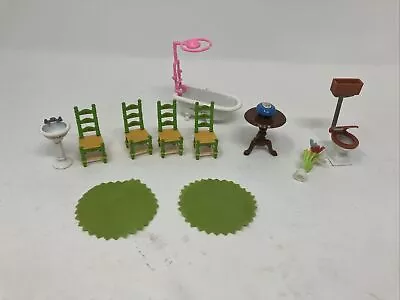 Vintage Mattel 1980 The Littles Metal Miniature Dolls Doll House Furniture Lot • $12