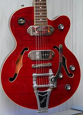 Epiphone Wildkat Semi Hollow Electric Guitar Red Finish - W/Setup • $395