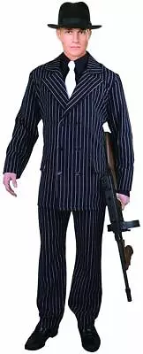 Gangster Suit Mob Boss Mafia Pimp 20's Fancy Dress Up Halloween Adult Costume • $54.95