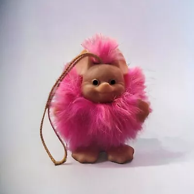 Vintage 1960s Rauls Happy Gang Merry Mouse Troll Hot Pink Fur 3.25 Inch • $55.88