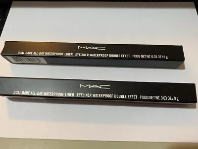 £37.95 • Buy Mac Dual Dare All-day Eyeliner Waterproof Dare Black X 2 Full Size Recorded Post