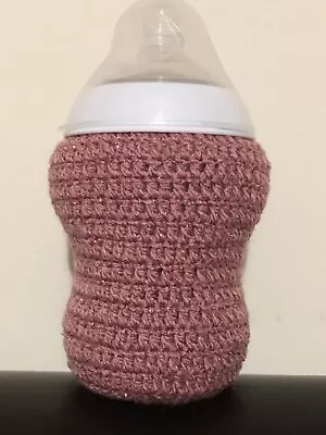 £3.99 • Buy Hand Crochet Baby Bottle Cover Tommee Tippee Avent 260ml /9oz