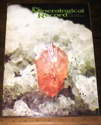 MINERALOGICAL RECORD MAGAZINE 1971  Vol Two #1 Complete Mineralogy Minerals Mine • $129.95