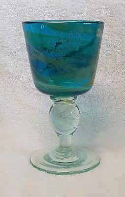 🔶️retro Vintage Signed Eric Dodson Michael Harris Mdina Glass Goblet 1975 #1 • $105.95