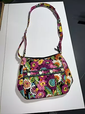 Vera Bradley Va Va Bloom Floral Crossbody Shoulder Bag Purse Adjust. Retired • $10