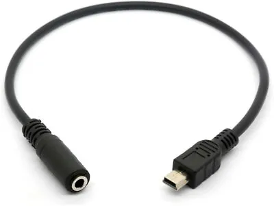 Mini USB Male To 3.5mm Female Jack Audio Headphone Adapter Cable • £5.69