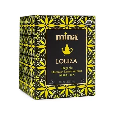 Mina Organic Louiza Moroccan Lemon Verbena Herbal Tea - Kosher - 15 Sachets • $7.99