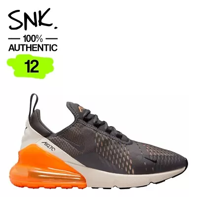 NIKE AIR MAX 270 Mens Sneakers AH8050-024 Thunder Grey US Size 12 / UK Size 11 • $151.95