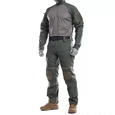 Men Airsoft Tactical Combat Shirt Pants Special Forces ATFG Camo Uniform Hiking • $65.09