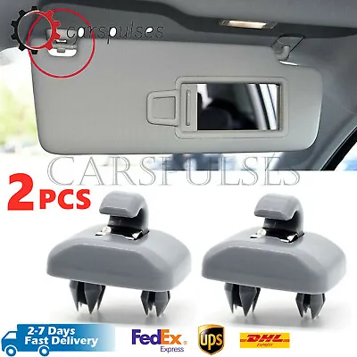 2Pcs Sun Visor Clips For Audi A4 A5 A7 Q3 Q5 B6 B7 B8 S4 S5 TT 8U0857562A Grey • $3.99