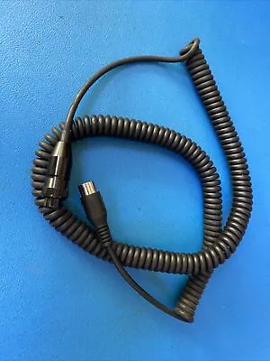 Avbus Bus Coach Coiled Hand Held Microphone Lead Cable 4 Pin - Same Day Dispatch • £36.95