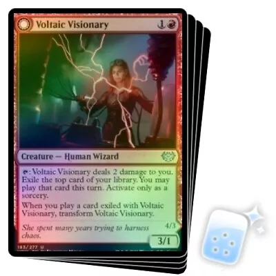 FOIL VOLTAIC VISIONARY X4 Innistrad: Crimson Vow VOW Magic MTG MINT CARD • $1.59