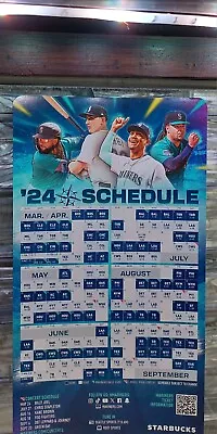 One 2024 Seattle Mariners Schedule Magnet- 5” X 9” SGA Opening Day 2024 • $9.28