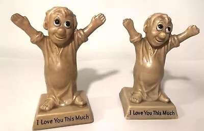 2 Vintage R & W Berries Co’s 1970 Figurines 756  I Love You This Much  R&w Co • $19.99